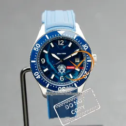1858 Iced Sea Date 129370 Automatic Mens Watch Arear Case Ceramics Cérazel Blue Dial Rubber Strap Watches Reloj Hombre Montre Homme Puretimewatch Ptmbl F2