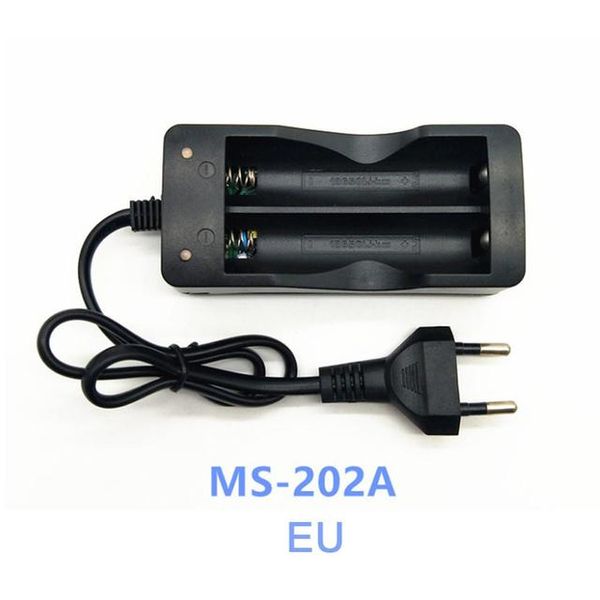 Chargeur de batterie 18650 prise US/EU 2 emplacements charge intelligente sécurité Charge rapide 18650 chargeur de batterie Rechargeable Li-ion