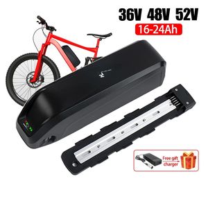 Batería de bicicleta eléctrica de 48V, 18650 celdas, 48 voltios, 20AH, 52V, paquete de batería de bicicleta eléctrica de 36V para Bafang 500W 750W 1000W 1500W BBS02 BBS03 BBSHD