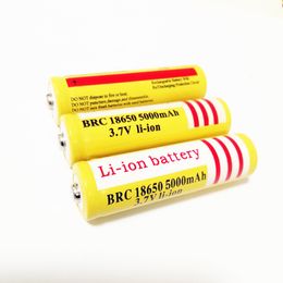 18650 batería de iones de litio 5000 mAh Color rojo batería de litio plana se puede utilizar en linterna brillante y así sucesivamente.