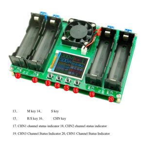 18650 Capacité de batterie de lithium Tester interne Affichage numérique Détecteur d'alimentation de batterie Double Type-C Interface