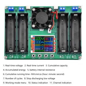 18650 Lithium-batterijcapaciteit Testermodule Mah MWh Digitale batterijvermogendetector Module 18650 Batterijtester Type-C