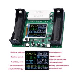 Module de testeur de capacité de batterie au Lithium 18650 haute précision type-c USB LCD détecteur de courant de tension d'affichage numérique