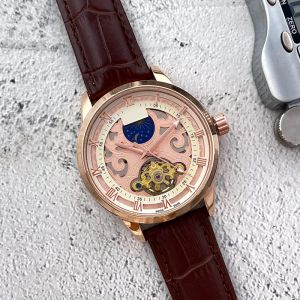 187 merkontwerper heren horloges luxe man polshorloges maanfase mechanische automatische beweging waterdicht zakelijk horloge voor mannen nieuwjaar cadeau orologio di lusso