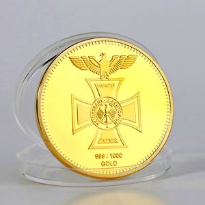 1872 Deutsche Reichsbank Pièce d'or plaquée or 3e lingot de 1 oz
