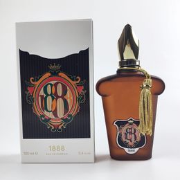 1888 Perfumes unisex 100 ml Fragancia de olor fresco de larga duración Spray corporal Perfume de aroma original para hombres y mujeres