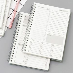 188x130mm Transparant / Kraft Cover Notebook Weekly Planner Study Journal Note Boek Dagboek Bucket List Notepad Carnet A5