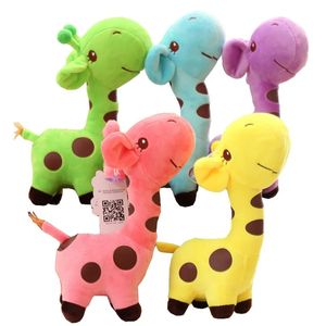 18 cm/25 cm mooie giraffe pop pluche speelgoed creatief zacht knuffeldier kleine hanger Keychain Kids verjaardagscadeau schattig cartoon pluche speelgoed