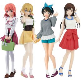 18 CM Banpresto Anime Kanokari Mizuhara Chizuru Nanami Mami Sakurasawa Sumi Sarashina Ruka PVC Action Figure Model Speelgoed Beeldje 220702