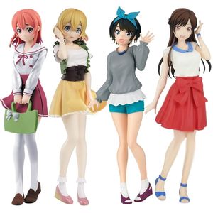 18CM Banpresto Anime Kanokari Mizuhara Chizuru Nanami Mami Sakurasawa Sumi Sarashina Ruka PVC MODELO DE figura de acción Juguetes Figuine 220702