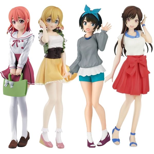 18CM Banpresto Anime Kanokari Mizuhara Chizuru Nanami Mami Sakurasawa Sumi Sarashina Ruka PVC Figurine Modèle Jouets Figuine 220702