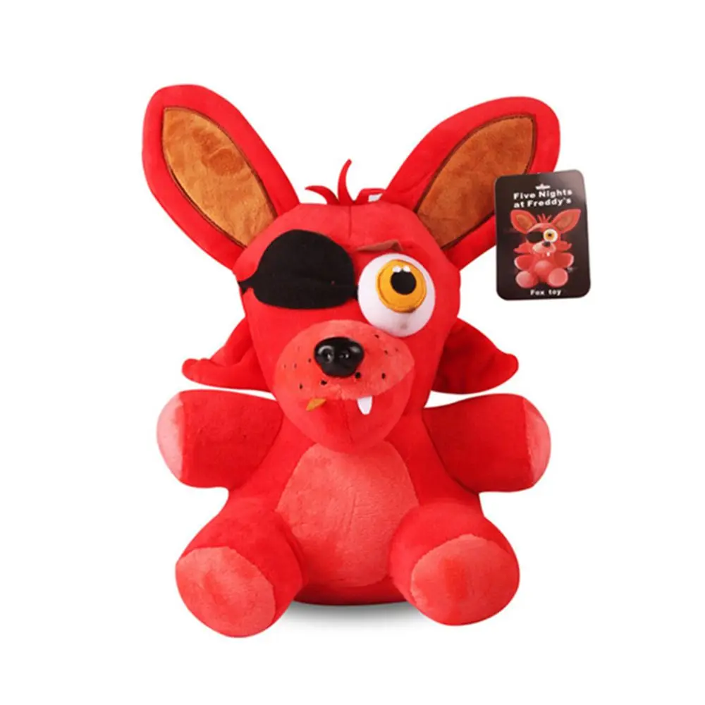 18cm FNAF Toys de pelúcia de pelúcia Freddy Fazbear Bear Rabbit Foxy Bonnie Chica Peluche Juguetes 5 noites no Freddy Plushie Toys Gifts