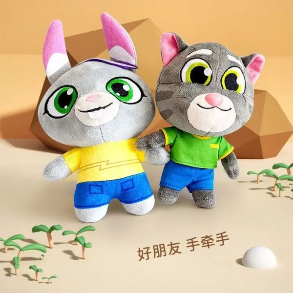 18 cm Juego de anime Talking Tom Cat and Friends Plush Toy Christmas Año Nuevo Festival de primavera Festival de regalos Dolly
