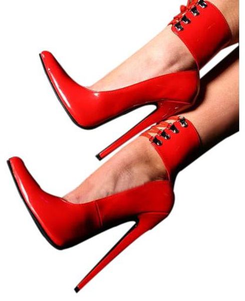 Zapatos de tacón de aguja con punta estrecha y altura del tacón de 18CM, zapatos de fiesta, tacones, talla estadounidense 5,5-14,5 No.13302