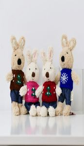 18 cm Kawaii lapin lapin pendentif poupées en peluche Mini lapins porte-clés sac pendentifs animaux en peluche lièvre enfants jouets filles cadeaux 4674237