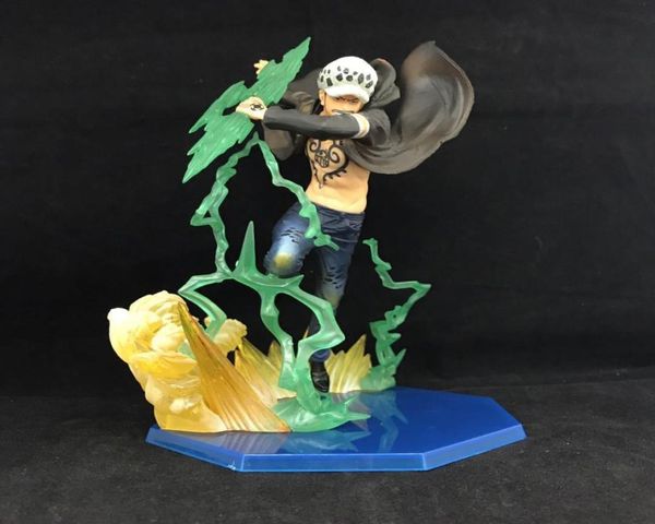 18 cm PVC Anime ONE PIECE Trafalgar Law Super Fierce Battle Gamma Knife Battle Garage Kit Adornos Juguetes Cool Thing Figura Regalo L027661191