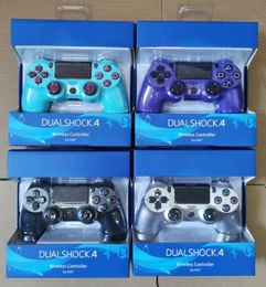 18 COLORS Controlador inalámbrico Bluetooth para PS4 Vibration Joystick GamePad Game Many Controllers para logotipo con caja minorista4980708