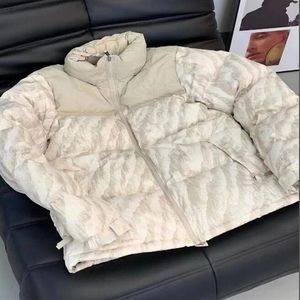 18FW Leopard Down Mountain Range Jacket Veste Nuptse à capuche Feuilles caduques Imprimer Nuptse Manteaux Couple Manteau Vêtements d'extérieur d'hiver Fash240E