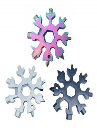 18in1 Snowflake Multitool roestvrij staal multitool kaartcombinatie Compact Portable Outdoor Products 18 in 1 Snowflake Tool C7686358