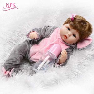 18 inch 42cmlifelike reborn poppen babies siliconen reborn baby boy poppen baby echt levend speelgoed voor meisjes bebe cadeau reborn bonecas q0910