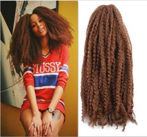 18 inch Afro kinky marley vlecht krullend gehaakte haarverlenging synthetisch nuttig haar Mongoolse marley vlechten haar gehaakte vlechten bo5491911