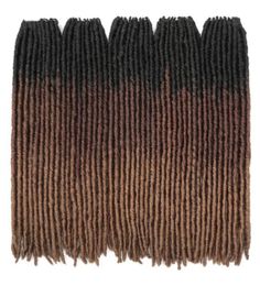 18 pouces Dreadlocks Crochet Tresses Crochet Extensions de cheveux Faux Locs Droite Synthétique Tressage Cheveux Doux Styles mode 2020 entier8575404