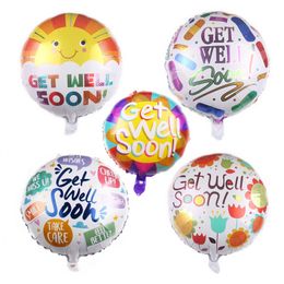 18 inch groetfolie ballon word snel ballonnen voor patiënt zonnige bloem Woundplast wensen feest-ballonnen helium ballon M190A