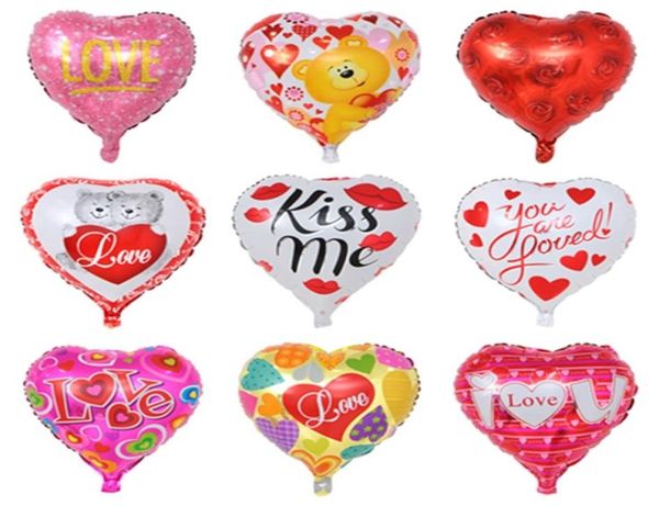 Globos de boda con globos en forma de corazón mixtos de 18 pulgadas Te amo globos para fiestas decorativas globo de película de aluminio T2I50021931620