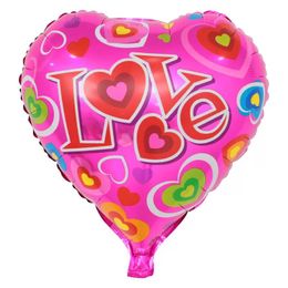 18 inch Valentijnsdag geschenken bruiloft decoratie opblaasbare globos voor vakantie ik hou van je ballonnen gratis