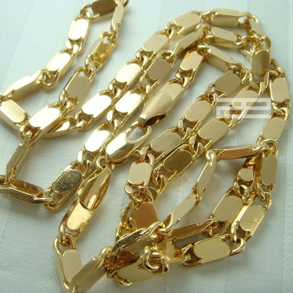 18K 18CT Gold Filled Nouveau Style 61cm Longueur Chaîne Collier N45