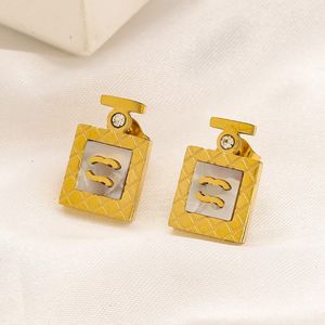 Boucles de bouteille à bouteille d'or à canal 18K