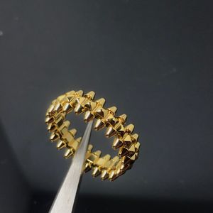 18k Designer Rings Men Dames Wedding Ring Bullet om de ringmannen en vrouwen te veranderen Dikke Pating 18K Rose Gold gesneden kwaliteit paar ringbetrokkenheid sieraden cadeau