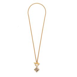 Lowewe – ensemble de luxe avec pendentif sculpté en 3D, collier et Bracelet, chaîne de pull pour femmes, en or 18 carats