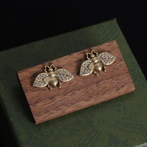 18k goud en zilver designer oorbellen oorbellen diamanten bijensieraden Damesmode met bijenoorknopjes sieraden