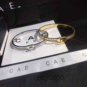 18k gouden armband 925 zilveren designer armband luxe meisje liefde diamant cirkel klassieke merk sieraden paar geschenkdoos Fashio257r LWW8