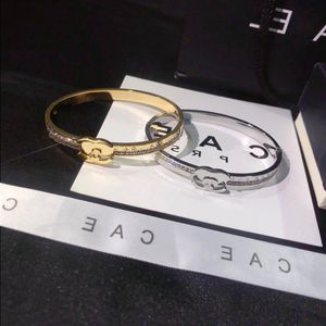 Bracelet en or 18 carats en argent 925, bracelet de luxe pour fille, amour, cercle de diamants, marque classique, bijoux, boîte cadeau pour couple, mode Fam Gakr