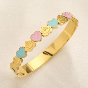 18K gouden armband ontwerper merk sieraden hoge kwaliteit liefde cadeau sieraden ontwerp voor vrouwen nieuw roestvrij staal hoge kwaliteit niet-vervagende designer armband groothandel