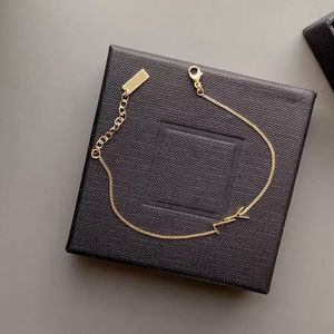 18k Gouden Kettingarmband Mode Dames Designer Armbanden Liefde Sieraden Letter Y Hanger Y Luxe Armband voor Vrouwen Huwelijkscadeau
