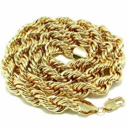 Collier chaîne en Or 18 carats Métal 10mm d'épaisseur 90cm chaîne longue necklace182I