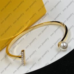 18k gouden manchetarmband. Big Pearl Pulsera Wedding Party Bridal Gift Armbanden