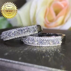 18k gouden diamanten ring verlovingwedding 0 5ct Natuurlijke reële diamant ring sieraden hebben certificaat 09 T200411319P