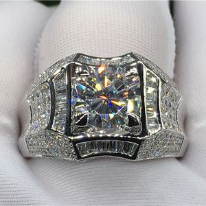 Bague en diamant en or 18 carats pour hommes, bagues de luxe, bagues de fiançailles de princesse pour femmes et dames, bijoux à la mode