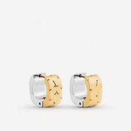 18K gouden oorbel luxe ontwerpers oorknopjes vierkante letter snijwerk mode mannen vrouwen oorbel voor bruiloft sieraden feestliefhebbers sieraden