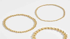 Perles remplies en or 18 carats Bracelets en papier bracelet en papier bracelet en papier bracelet de perles de perles1990036