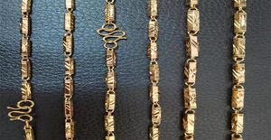 Collier long classique pour hommes, chaîne solide remplie d'or 18 carats, bijoux 46mm, largeur de bande 50cm 60cm 70cm, longueur 3172318
