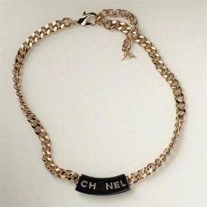 18K oro de lujo letras c marinero luna collar joyería de diseño para las mujeres tienen moissanita cadena de eslabones cubanos gargantilla mujer trébol carta colgante collares