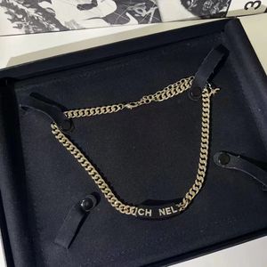 18K Gold Luxury C Letters Sailormoon ketting Designer sieraden voor vrouwen Moissanite Cubaanse linkketen Choker klaverbrief hanger kettingen