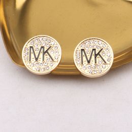 18K Plaqué Or 925 Argent Marque De Luxe Designers Lettres Goujon Géométrique Femmes Célèbres Fleur Coeur Cristal Strass Perle Boucle D'oreille De Noce Jewerlry Cadeaux