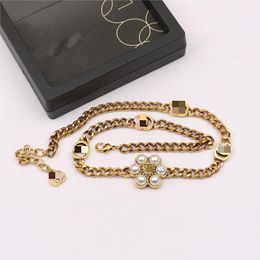 18k chapado en oro 925 Collar de plata diseñador de marca de lujo