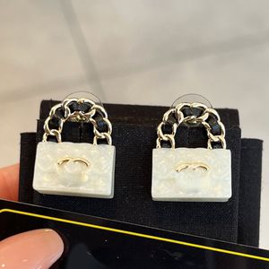 18K GOUD GOLDE Designers Merk oorbellen Designer Letter Ear Stud Women Geometric Earring Wedding Party Joodlry Accessoires met doos